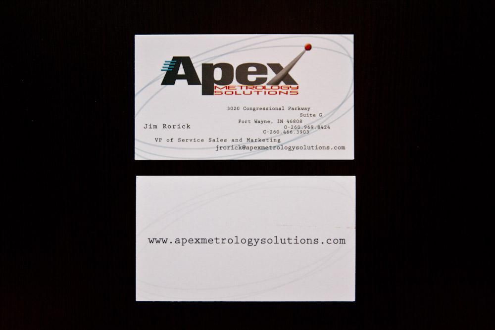 2014 01 Apex Metrology Solutions Business Cards 02