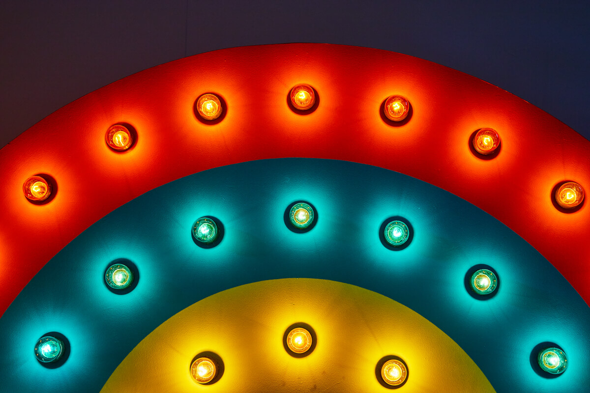Rainbow light installation