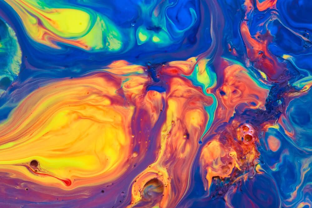 #3 Seller - Abstract Milk, Paint, Oil Bubbles Experiment Texture