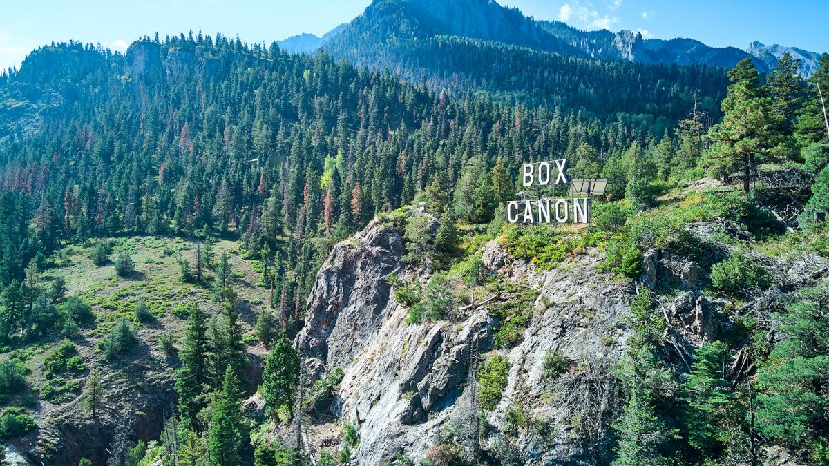 Box Canyon Sign