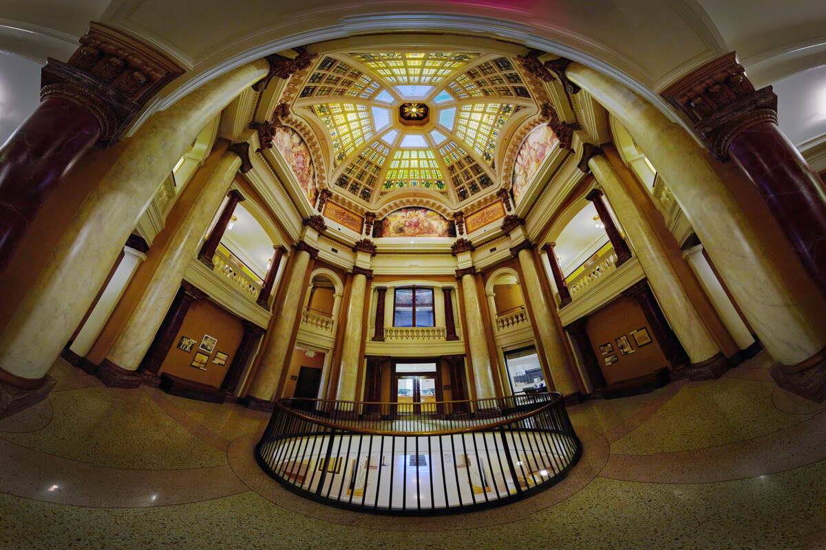 Wide Angle of Courthouse Interior