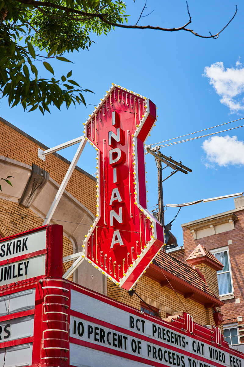 Iconic Indiana Theater Sign