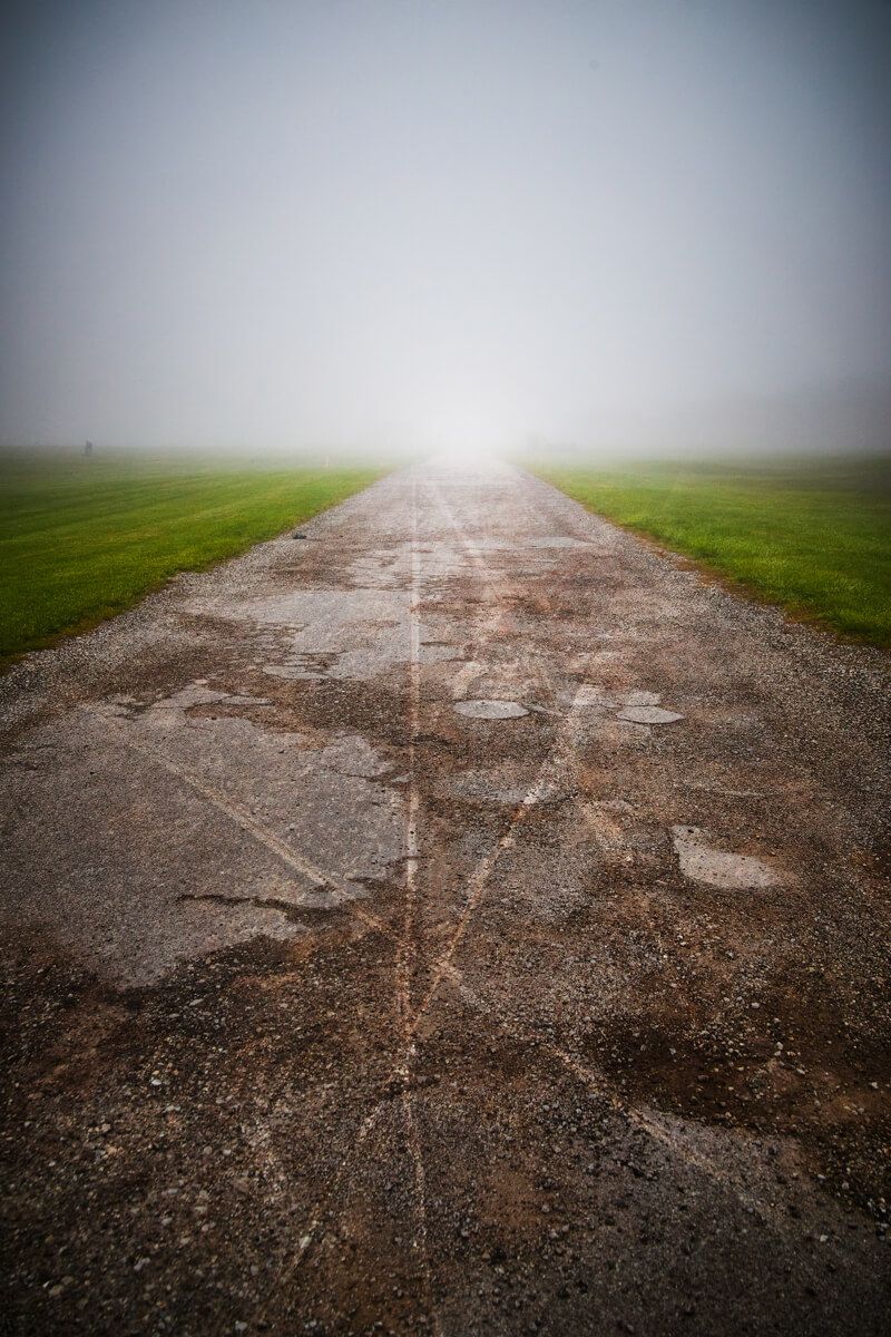 Foggy Morning Rural Road