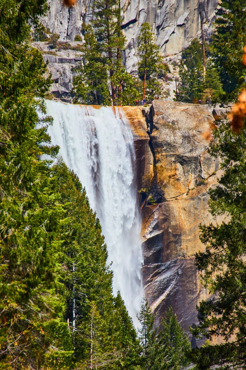 Detail of Vernal Falls (look at those tiny people!)