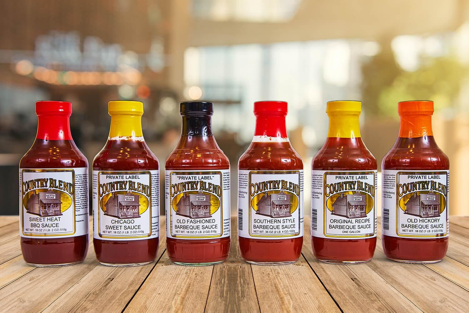 sauces-on-background