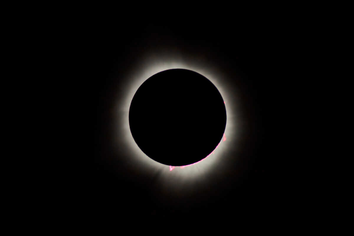 Totality nearing the end