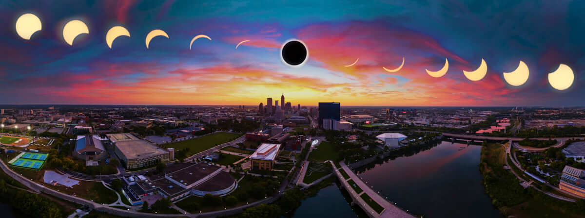 Totality Over Indianapolis
