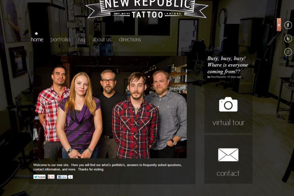 New Republic Tattoo's New Website!